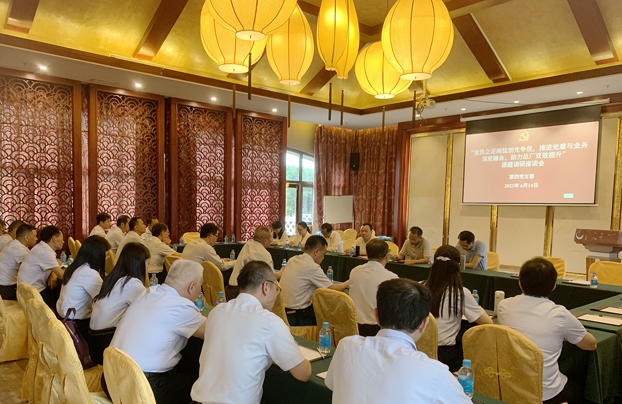 党建引领谱新篇，实地调研促发展——总厂党委书记许宜昌到金戈车间党支部、第四党支部发展调研座谈